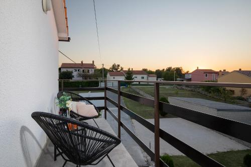 Balkón nebo terasa v ubytování Apartments Lara