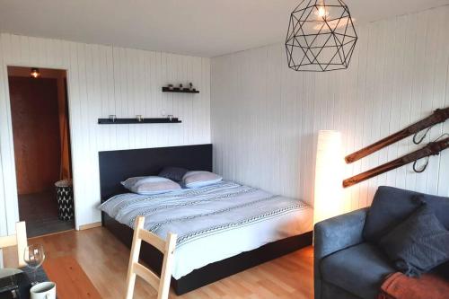 Postel nebo postele na pokoji v ubytování Le Tracouet - Central et cosy studio
