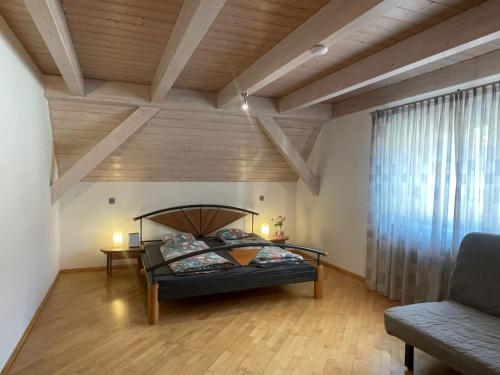 Łóżko lub łóżka w pokoju w obiekcie Traum-Ferienwohnung für bis zu 6 Gäste - W16