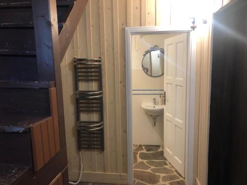 Koupelna v ubytování Chata Violka Kvilda