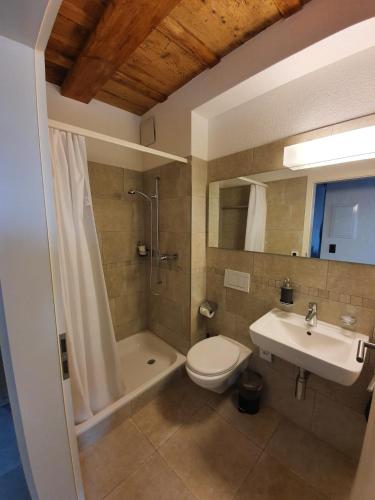 Koupelna v ubytování Hotel zum Hirschen
