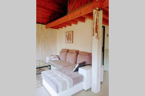 Гостиная зона в Chalet en forêt, brame du cerf