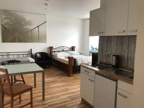 Dapur atau dapur kecil di Gästewohnung in Schwelm