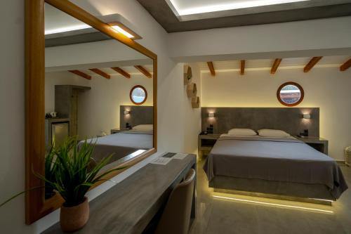 Postel nebo postele na pokoji v ubytování Hotel Meteora