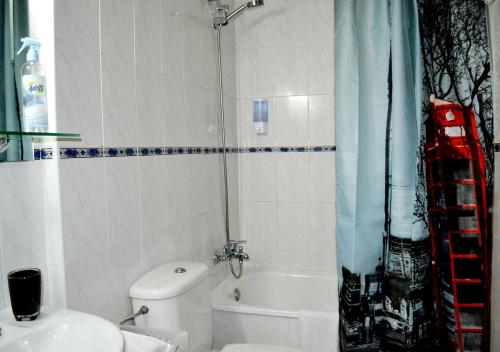 Koupelna v ubytování Estudio Paz