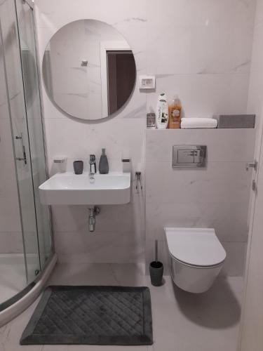 Koupelna v ubytování Apartment Diamond