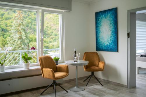 Posezení v ubytování Fewo Himmelblau