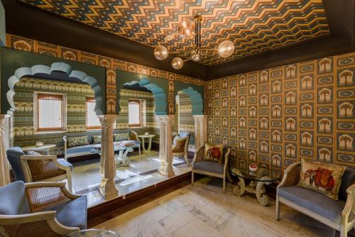 Coin salon dans l'établissement Surya Haveli , Amer Fort Jaipur