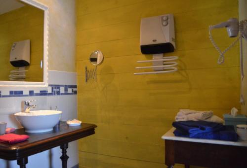 Koupelna v ubytování Le Clos des Pommes