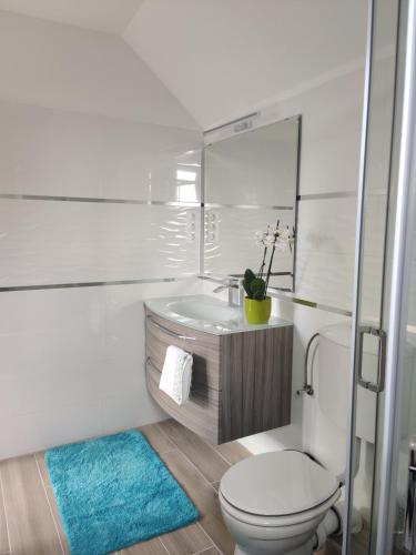 A bathroom at Dali Apartment Szentendre