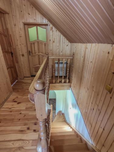 an overhead view of a pool in a sauna at Sadyba Zatyshok in Maidan Village