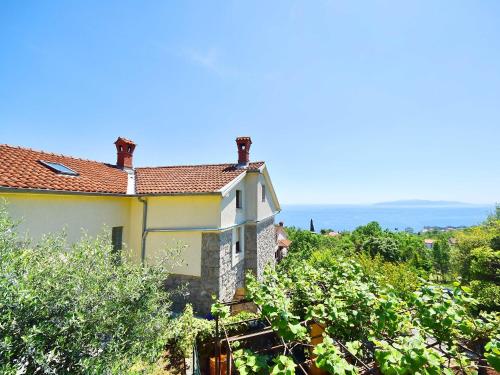 uma casa numa colina com um monte de uvas em Apartment Evići by Interhome em Opatija