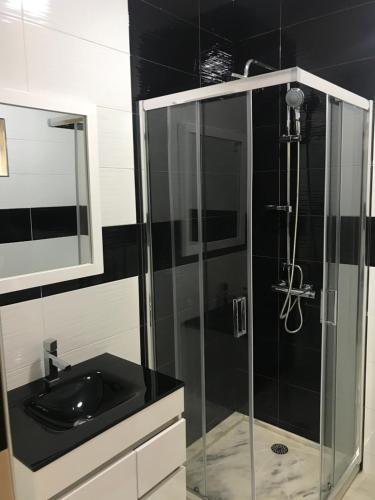 Ванна кімната в Txon DFogo Pensão Restaurante