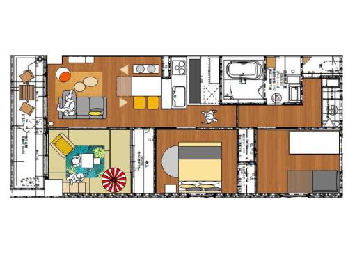 a floor plan of a house at Hotel Best Price Kochi in Kochi