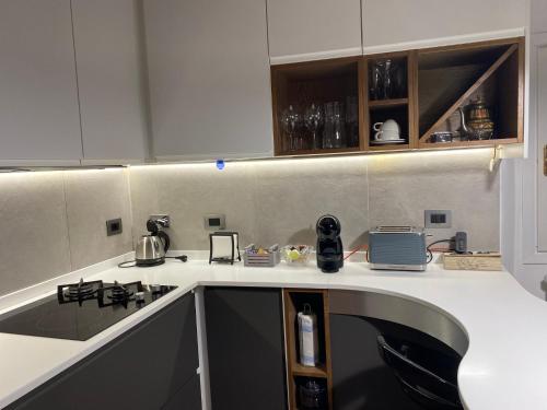 A kitchen or kitchenette at TUSCANY LOFT IN THE CITY