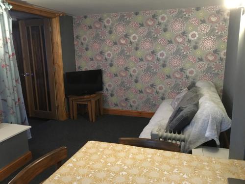 Otley town centre apartment 객실 침대