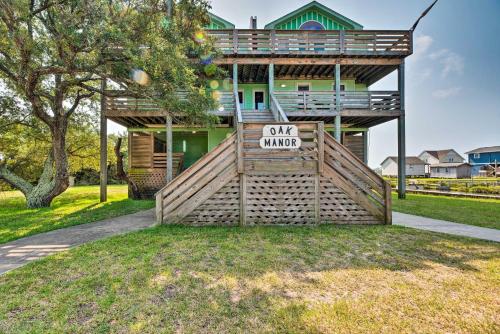 Quiet Hatteras Duplex with Decks about 1 Mile to Beach