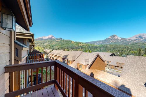 a balcony with a view of the mountains at Cascade #54 in Durango