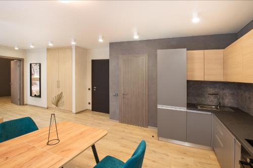 Kuchyň nebo kuchyňský kout v ubytování ORION apartments