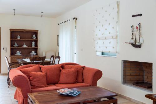 Χώρος καθιστικού στο Istron Luxury Villas 