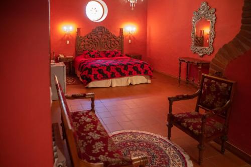 Postel nebo postele na pokoji v ubytování Hotel Monasterio