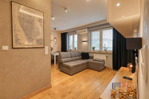 Ruang duduk di Apartament Podolszyce
