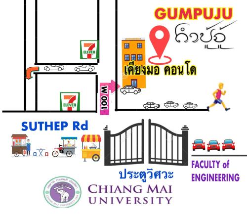 a group of logos for different types of buildings at Kiang Mo Gumpuju in Chiang Mai