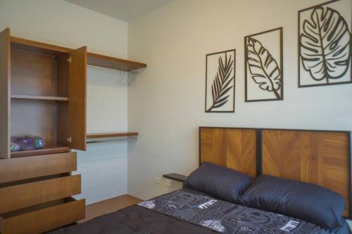 Katil atau katil-katil dalam bilik di Departamento Atlántico Alberca y Casa Club