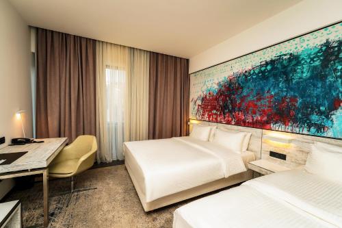  Messier 53 Hotel Yerevan -  Room  picture :   Tea/Coffee maker    Minibar    Shower                           