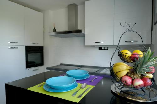 Kuchyň nebo kuchyňský kout v ubytování Apartman MIMA