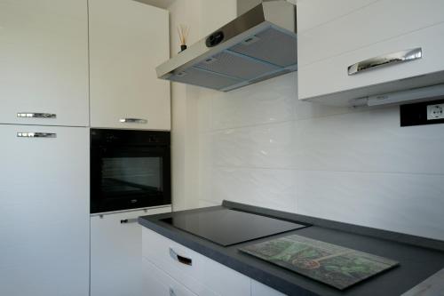 Kuchyň nebo kuchyňský kout v ubytování Apartman MIMA