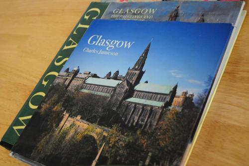 a book on the cover of glasgow city library at Glasgow Green Park Home in Glasgow