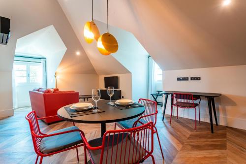 Et opholdsområde på FLH Viola Market Flats with Terrace