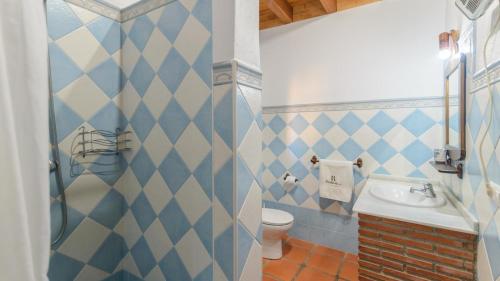 ein Badezimmer mit Waschbecken und Toilette in der Unterkunft Casa La Recacha Orgiva by Ruralidays in Órgiva