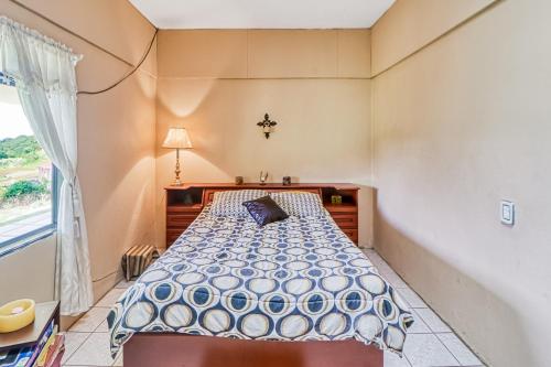 a bedroom with a bed and a window at Casita El Sastre in Paso Macho