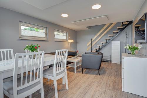 Ruang duduk di Ferienhaus Hohe Klinge