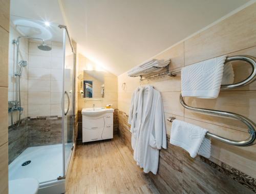 Ванная комната в Гостиница Вилла роща
