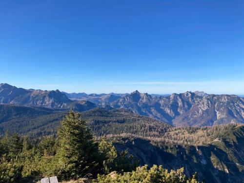 a view of the mountains from the top at Hallstatt Dachstein Inn in Gosau