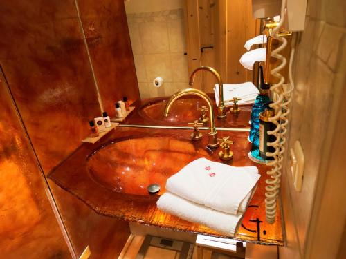 Koupelna v ubytování Hotel San Gabriele