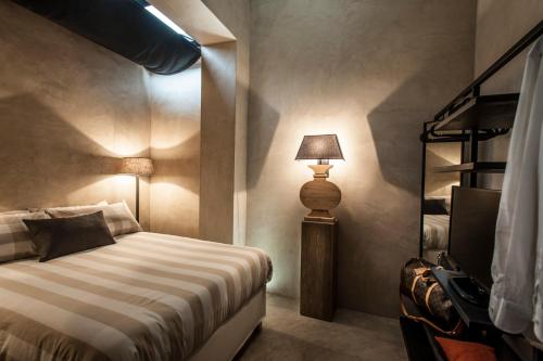 Katil atau katil-katil dalam bilik di Case D'a Mare Mondello