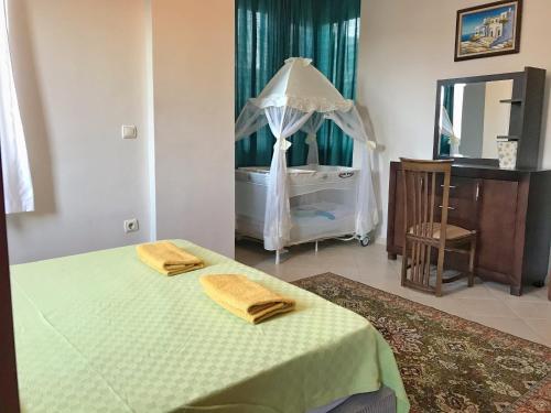 Ένα ή περισσότερα κρεβάτια σε δωμάτιο στο Dalyan Villa
