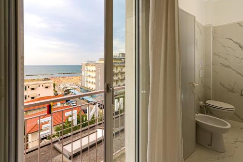 Koupelna v ubytování Hotel Ninfea Cattolica