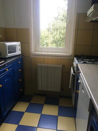 Ett kök eller pentry på Diósgyőri Apartman