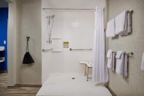 A bathroom at Holiday Inn Express - Lockport, an IHG Hotel