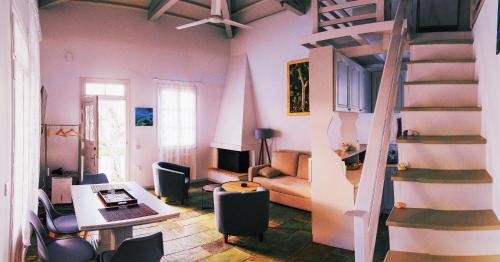 A seating area at Aria House