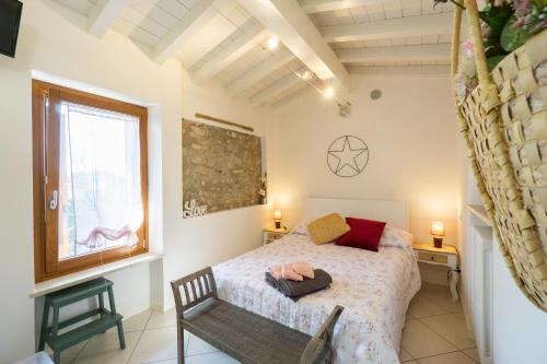 Llit o llits en una habitació de La Casetta in Cittadella