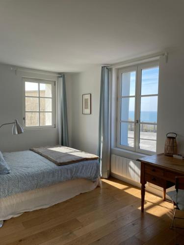 Кровать или кровати в номере Brise du Large - Maison d'Ault