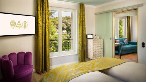 Letto o letti in una camera di Parkhotel Landau