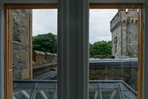 a view from a window of a building at Lews Castle in Stornoway