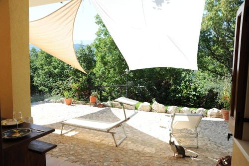 Jardín al aire libre en Affittacamere Fulé